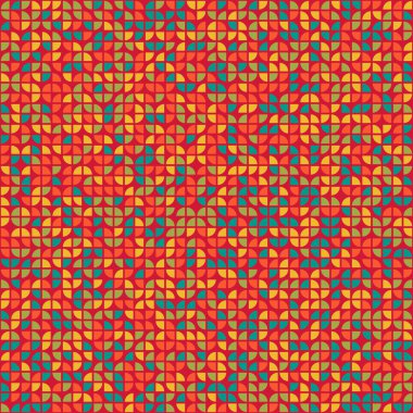 Soyut Geometrik Desen, üretken hesaplama sanatı, vektör illüstrasyonu