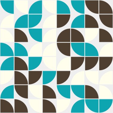 Soyut Geometrik Desen, üretken hesaplama sanatı, vektör illüstrasyonu