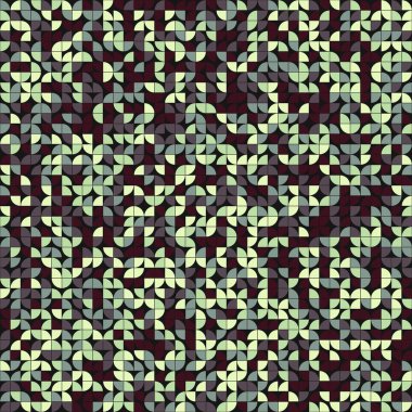 Soyut Geometrik Desen, üretken hesaplama sanatı, vektör illüstrasyonu