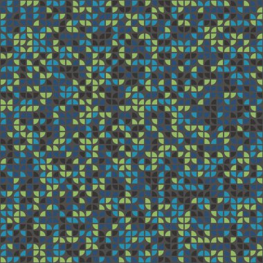 Soyut Geometrik Desen, üretken hesaplama sanatı, vektör illüstrasyonu