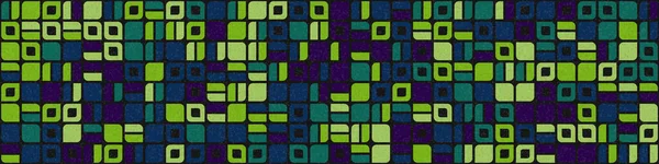 Vector Seamless Abstract Geometric Pattern Generative Computational Art Illustration — Stock Vector