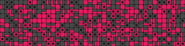 Vector Seamless Abstract Geometric Pattern Generative Computational Art Illustration — 스톡 벡터