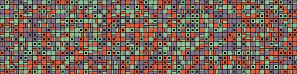 Abstrakte Farbe Geometrisches Mosaik Muster Generative Computergestützte Kunst Illustration Nachahmung — Stockvektor