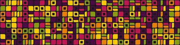 Abstrakte Farbe Geometrisches Mosaik Muster Generative Computergestützte Kunst Illustration Nachahmung — Stockvektor