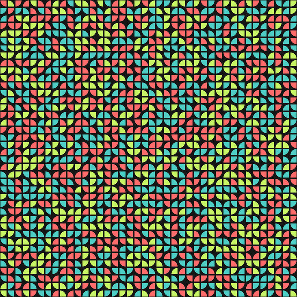 Абстрактная геометрическая паттерн, генеративное вычислительное искусство, векторная иллюстрация