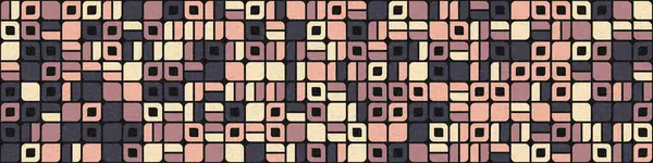 Abstrakte Geometrische Muster Generative Computergestützte Kunstillustration — Stockvektor