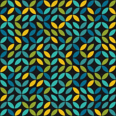 Soyut Geometrik Desen, üretken hesaplama sanatı, vektör illüstrasyonu