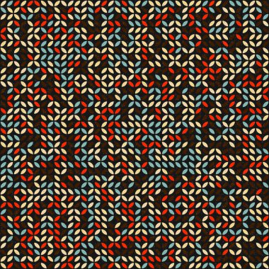Soyut Geometrik Desen, üretken hesaplama sanatı, vektör illüstrasyonu