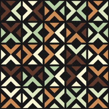 Soyut Geometrik Desen üretken hesaplama sanatı çizimi