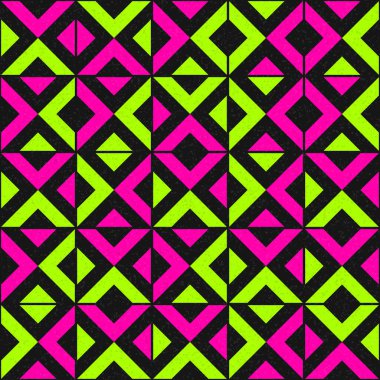 Soyut Geometrik Desen üretken hesaplama sanatı çizimi