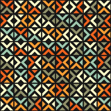 Soyut Geometrik Desen üretken hesaplama sanatı çizimi