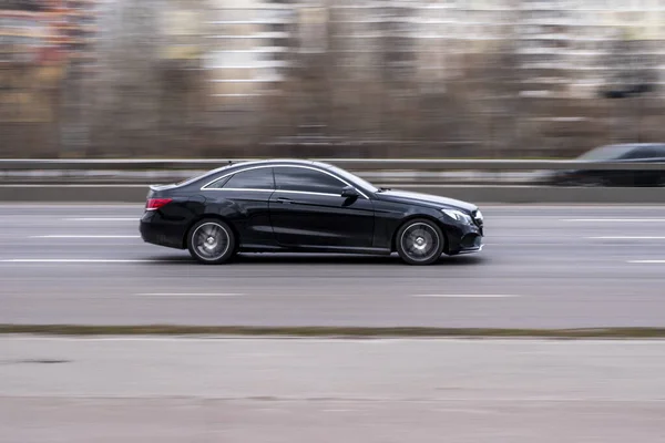 Ukrajina Kyjev Března 2021 Black Mercedes Benz Cls Klasse Car — Stock fotografie