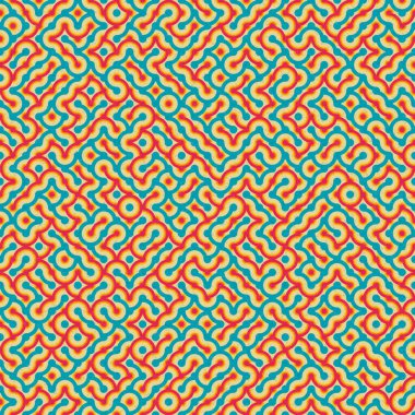 Soyut Geometrik Desen üretken hesaplama sanatı çizimi