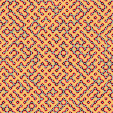 Soyut Geometrik Desen üretken hesaplama sanatı çizimi