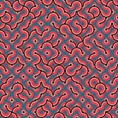 Soyut Geometrik Desen, hesaplama sanatı çizimi