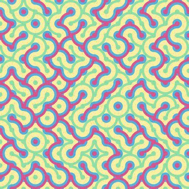 Soyut Geometrik Desen üretken hesaplama sanatı çizimi