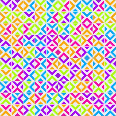 Soyut Geometrik Desen üretken hesaplama sanatı çizimi