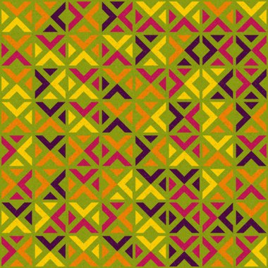 Soyut Geometrik Desen üretken hesaplama sanatı çizimi