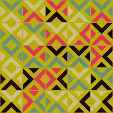 Soyut Geometrik Desen üretken hesaplama sanatı çizimi