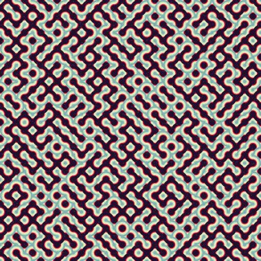 Soyut Geometrik Desen, üretken hesaplama sanatı, vektör illüstrasyonu