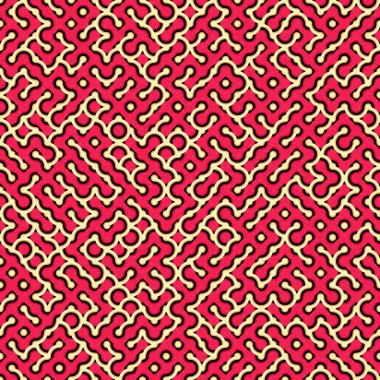 Soyut Geometrik Desen üretken hesaplama sanatı çizimi