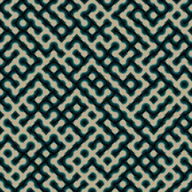 Soyut Geometrik Desen üretken hesaplama sanatı çizimi