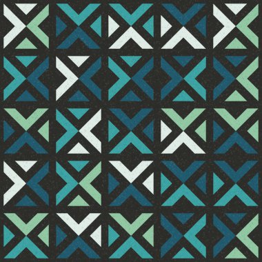 Soyut Geometrik Desen üretken hesaplama sanatı çizimi