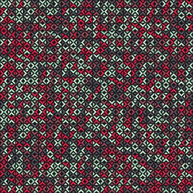 Soyut Geometrik Desen üretken hesaplama sanatı çizimi