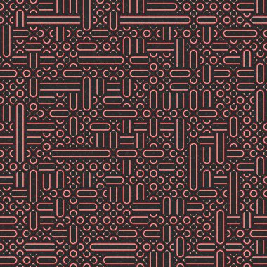 Soyut Geometrik Desen üretken hesaplama sanatı çizimi