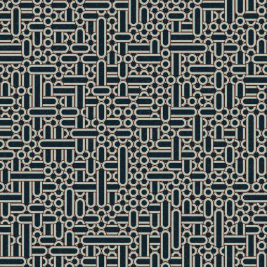 Soyut Geometrik Desen üretken hesaplama sanatı çizimi