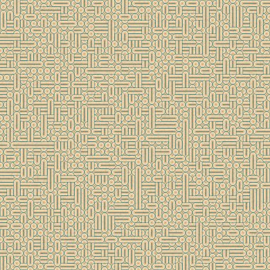 Soyut Geometrik Desen, üretken hesaplama sanatı, vektör illüstrasyonu
