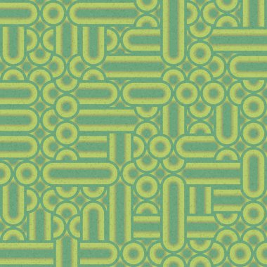 Soyut Geometrik Desen, üretken hesaplama sanatı, vektör illüstrasyonu