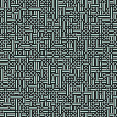 Soyut Geometrik Desen üretken hesaplama sanatı çizimi