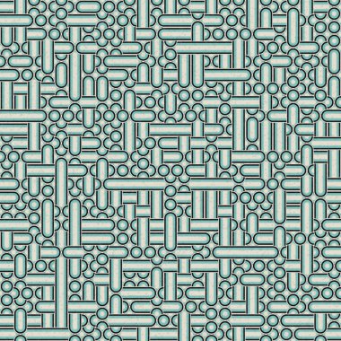 Soyut Geometrik Desen üretken hesaplama sanatı çizimi