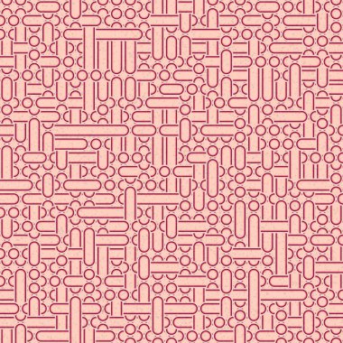 Soyut Geometrik Desen üretken hesaplama sanatı çizimi