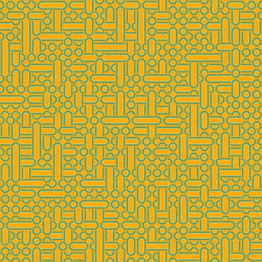 Soyut Geometrik Desen üretken hesaplama sanatı çizimi