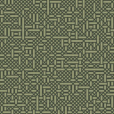 Soyut Geometrik Desen, üretken hesaplama sanatı, vektör illüstrasyonu