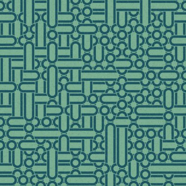 Soyut Geometrik Desen üretken hesaplama sanatı çizimi