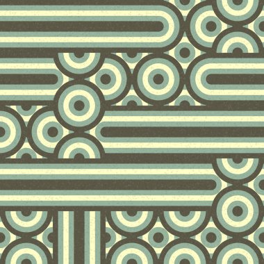 Soyut Geometrik Desen üretken hesaplama sanatı çizimi