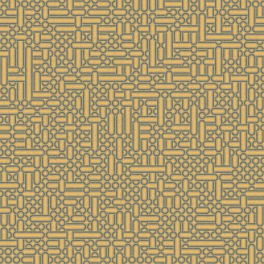 Soyut Geometrik Desen üretken hesaplama sanatı çizimi