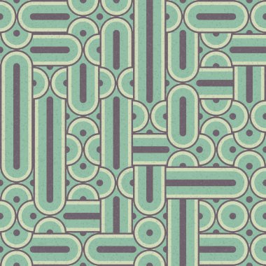 Soyut Geometrik Desen üretken hesaplama sanatı çizimi