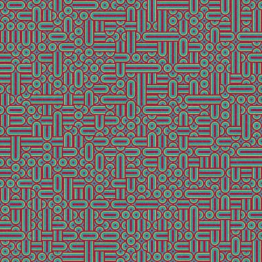 Soyut Geometrik Desen üretken hesaplama sanatı çizimi