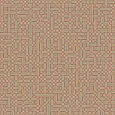 Soyut Geometrik Desen üretken hesaplama sanatı çizimi