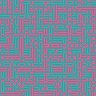 Soyut Geometrik Desen üretken hesaplama sanatı çizimi