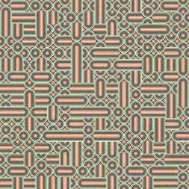Soyut Geometrik Desen üretken hesaplama sanatı çizimi