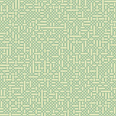 Soyut Geometrik Desen üretken hesaplama sanatı çizimi