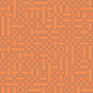 Soyut Geometrik Desen üretken hesaplama sanatı çizimi