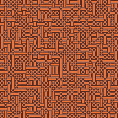 Soyut Geometrik Desen üretken hesaplama sanatı çizimi