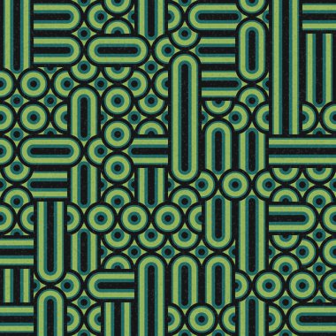 Soyut Geometrik Desen üretken hesaplama sanatı çizimi