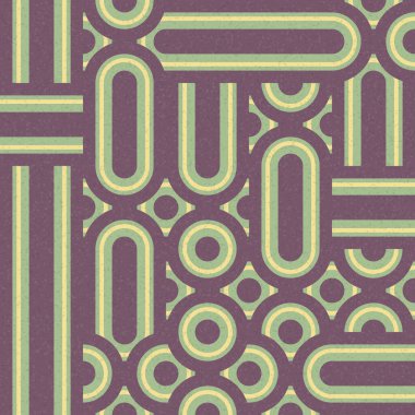 Soyut Geometrik Desen üretken hesaplama sanatı çizimi